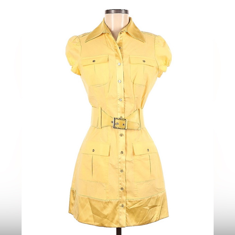 Super cute size M Bebe yellow casual dress.